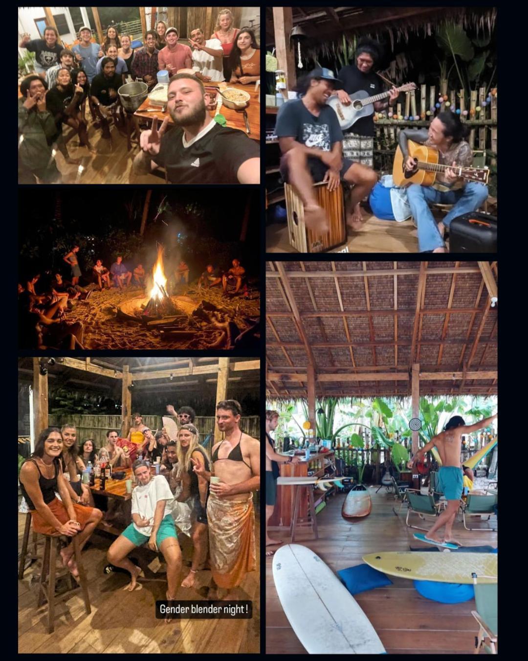 Three Little Birds Surf Hostel General Luna  Buitenkant foto